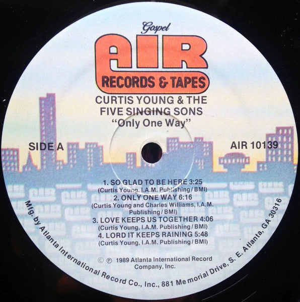 Curtis Young (4) And The Five Singing Sons : Only One Way (LP, Album)