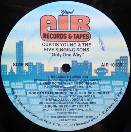 Curtis Young (4) And The Five Singing Sons : Only One Way (LP, Album)