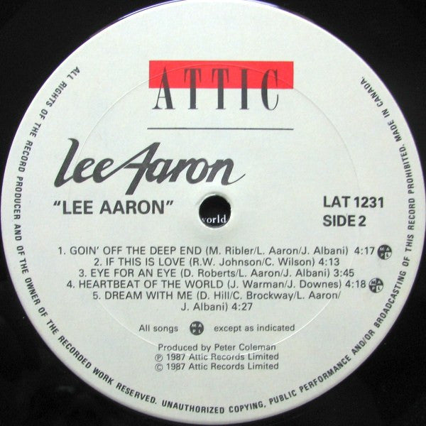 Lee Aaron : Lee Aaron (LP, Album)