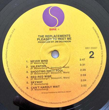 The Replacements : Pleased To Meet Me (LP, Album, RE)