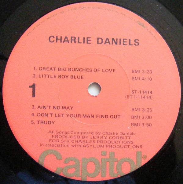 Charlie Daniels : Charlie Daniels (LP, Album, RE)