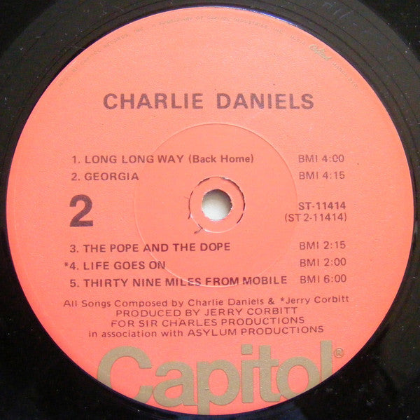 Charlie Daniels : Charlie Daniels (LP, Album, RE)