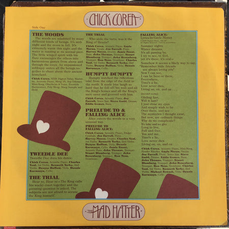 Chick Corea : The Mad Hatter (LP, Album, San)