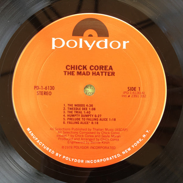 Chick Corea : The Mad Hatter (LP, Album, San)