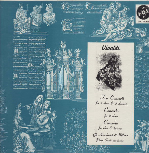 Vivaldi*, Gli Accademici Di Milano, Piero Santi : Concertos for 2 Oboes etc (LP)