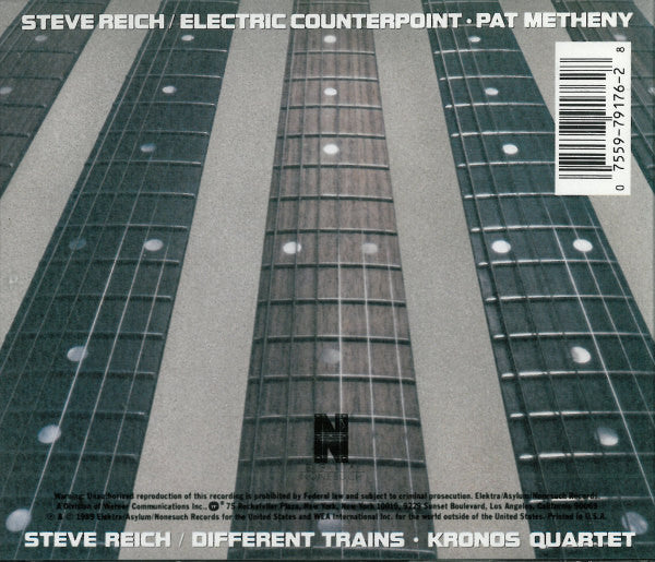 Steve Reich - Kronos Quartet / Pat Metheny : Different Trains / Electric Counterpoint (CD, Album)