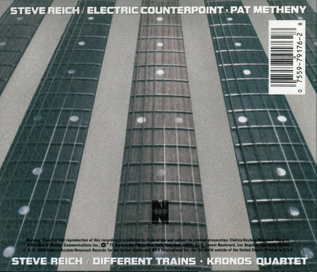 Steve Reich - Kronos Quartet / Pat Metheny : Different Trains / Electric Counterpoint (CD, Album)