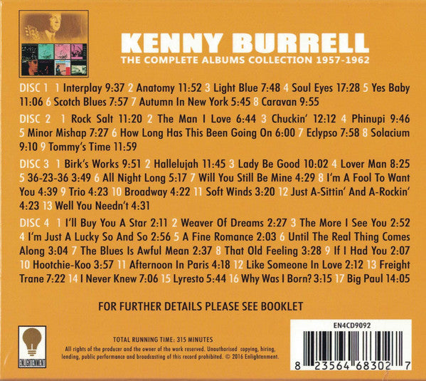 Kenny Burrell : The Complete Albums Collection 1957-1962 (4xCD, Comp)