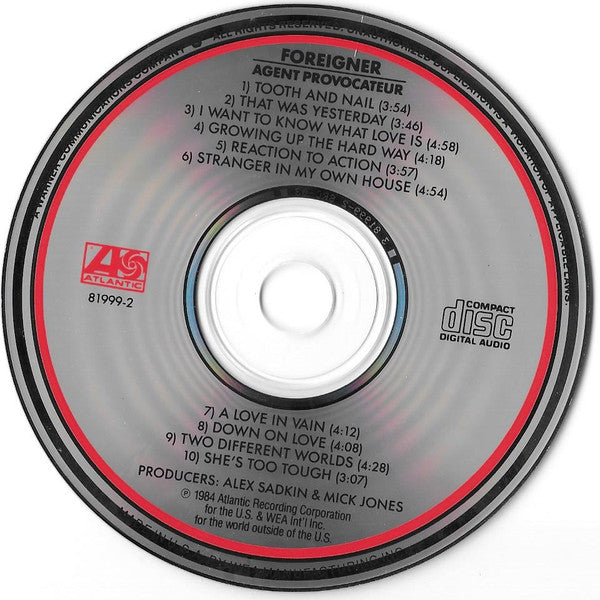 Foreigner : Agent Provocateur (CD, Album)