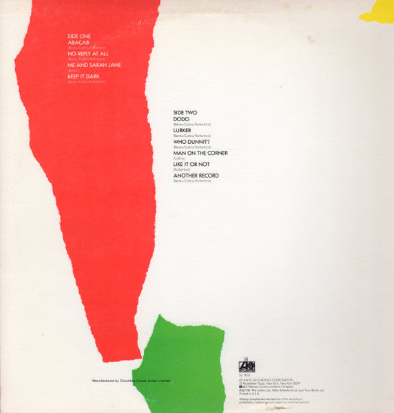 Genesis : Abacab (LP, Album, Club, RE, Ter)