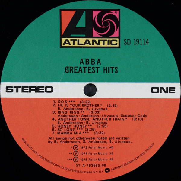 ABBA : Greatest Hits (LP, Comp, RE, PR,)