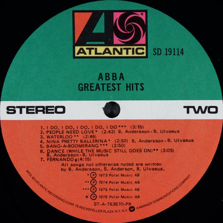 ABBA : Greatest Hits (LP, Comp, RE, PR,)