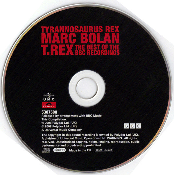 Tyrannosaurus Rex, Marc Bolan, T. Rex : The Best Of The BBC Recordings (CD, Comp)