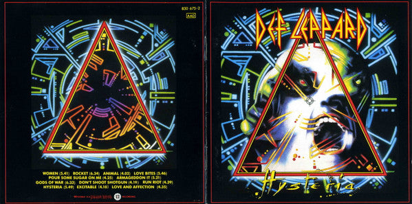 Def Leppard : Hysteria (CD, Album, PDO)