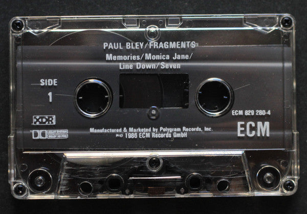 Paul Bley : Fragments (Cass, Album)