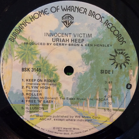 Uriah Heep : Innocent Victim (LP, Album, Jac)