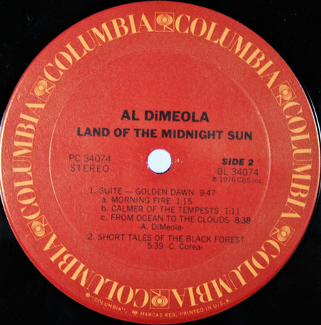 Al Di Meola : Land Of The Midnight Sun (LP, Album, Ter)