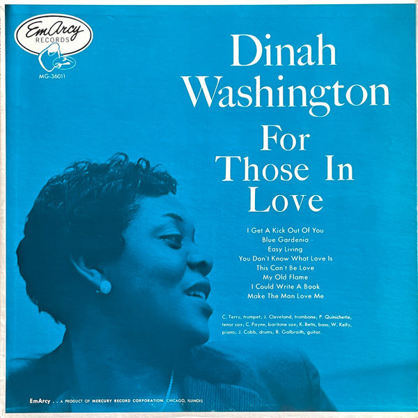 Dinah Washington : For Those In Love (LP, Album, Mono, RP)