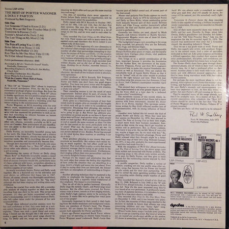 Porter Wagoner And Dolly Parton : The Best Of Porter Wagoner & Dolly Parton (LP, Comp, Ind)