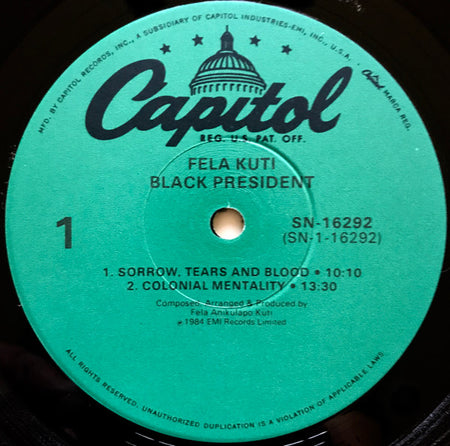 Fela Kuti : Black-President (LP, Comp, Jac)