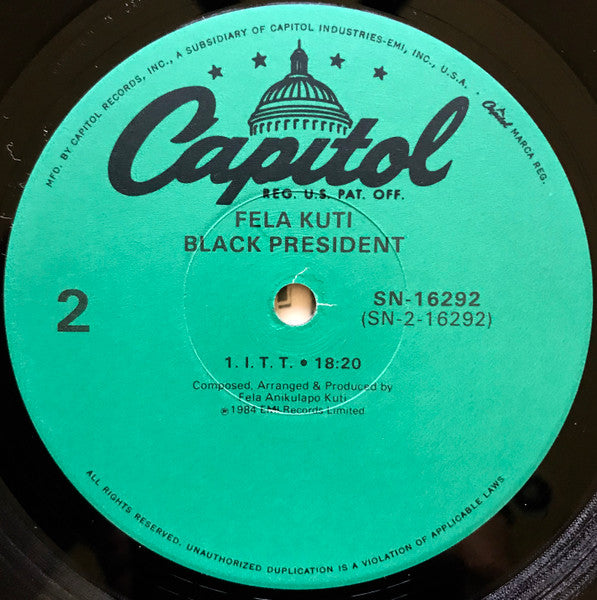 Fela Kuti : Black-President (LP, Comp, Jac)