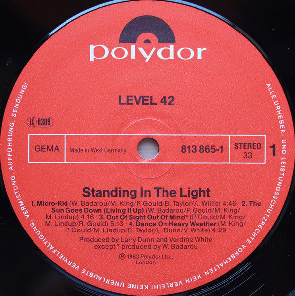 Level 42 : Standing In The Light (LP, Album)