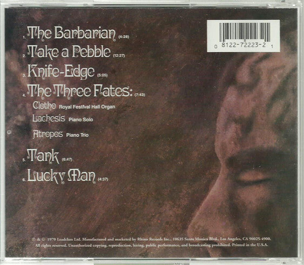 Emerson, Lake & Palmer : Emerson Lake & Palmer (CD, Album, RE, RM)