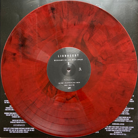 Lionheart (10) :  Welcome To The West Coast II (LP, Album, Ltd, Red)