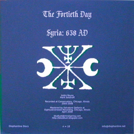 The Fortieth Day : Syria: 638 AD (LP, Whi)