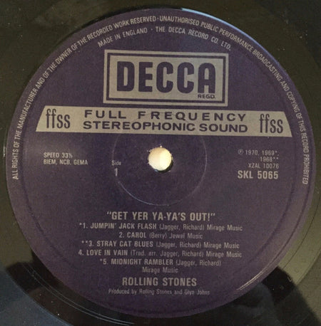 The Rolling Stones : Get Yer Ya-Ya's Out! - The Rolling Stones In Concert (LP, Album, Pho)