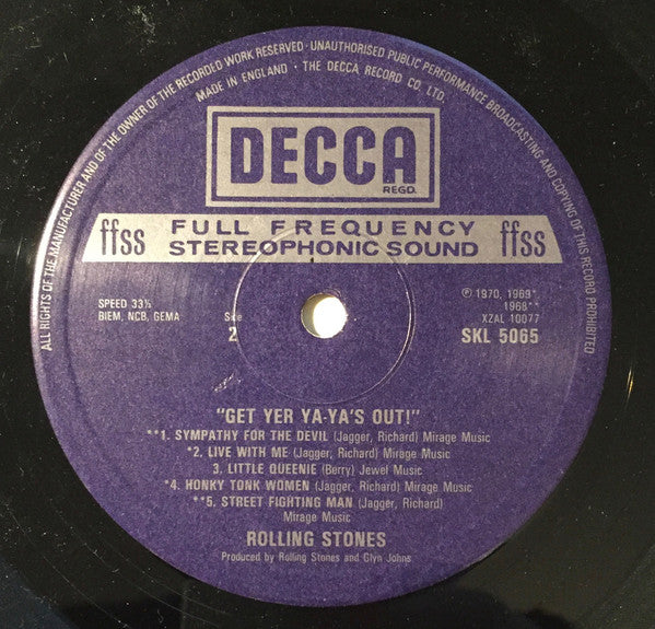 The Rolling Stones : Get Yer Ya-Ya's Out! - The Rolling Stones In Concert (LP, Album, Pho)