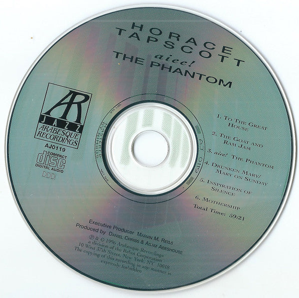 Horace Tapscott : Aiee! The Phantom (CD, Album)