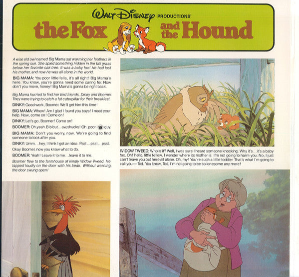 Various : The Fox And The Hound (LP, Album, Mono)
