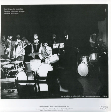 The Sun Ra Arkestra Featuring Pharoah Sanders Featuring Black Harold : Sun Ra And His Arkestra Featuring Pharoah Sanders / Featuring Black Harold  (LP, Album, RE)