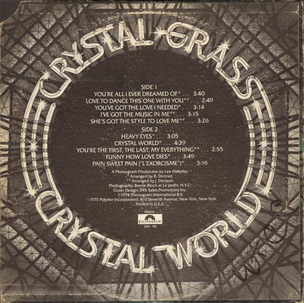 Crystal Grass : Crystal World (LP, Album, All)