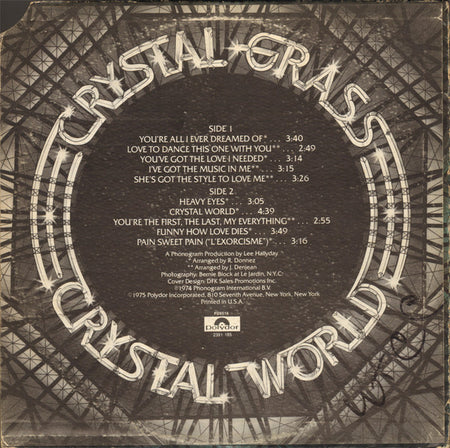 Crystal Grass : Crystal World (LP, Album, All)