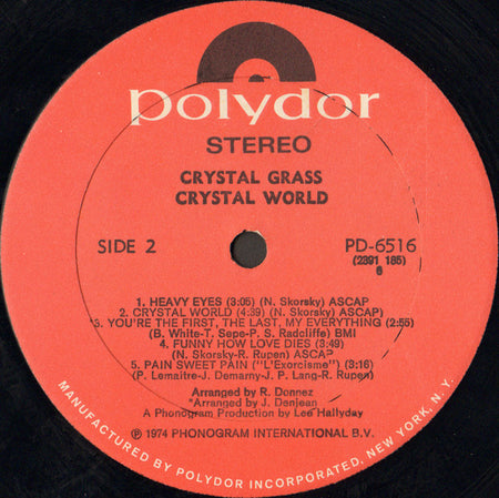 Crystal Grass : Crystal World (LP, Album, All)