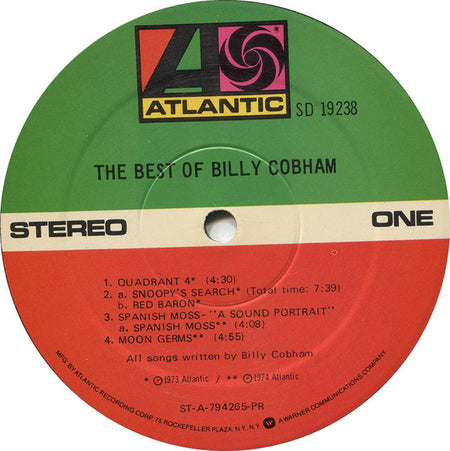 Billy Cobham : The Best Of Billy Cobham (LP, Comp, PR )