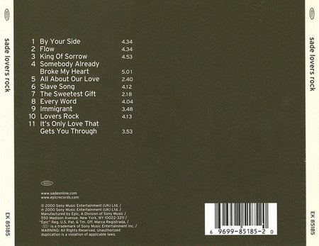 Sade : Lovers Rock (CD, Album)