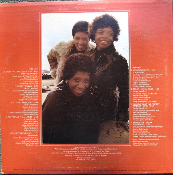 Labelle : Moon Shadow (LP, Album, RP)