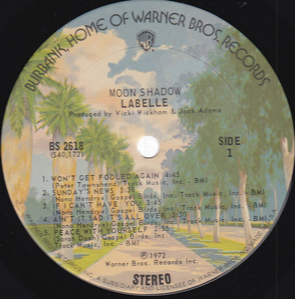 Labelle : Moon Shadow (LP, Album, RP)