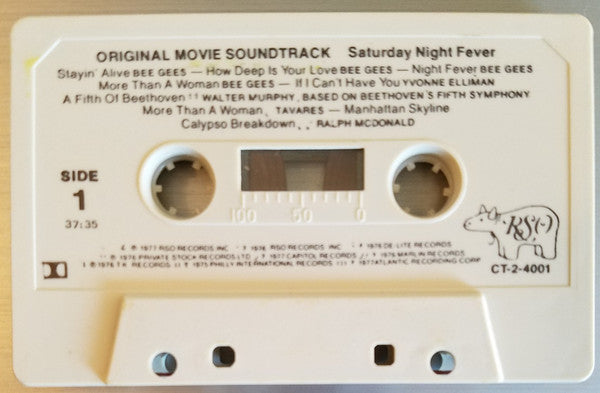Various : Saturday Night Fever (The Original Movie Sound Track) (Cass, Album, Comp)