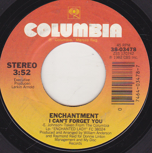 Enchantment : I Can't Forget You / Peace Is What The World Needs (7", Single)
