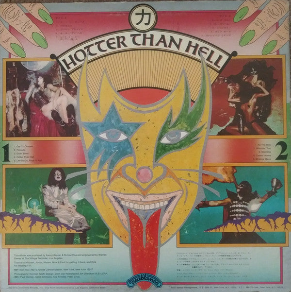 Kiss : Hotter Than Hell (LP, Album, Dar)