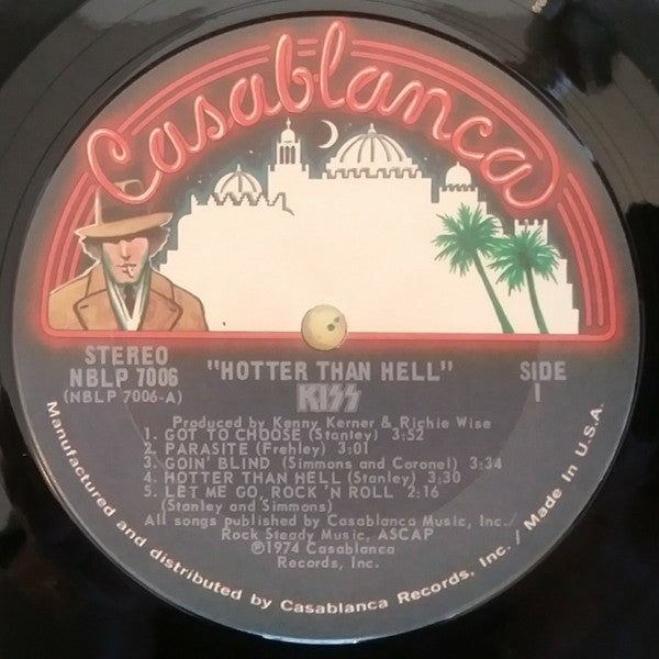 Kiss : Hotter Than Hell (LP, Album, Dar)