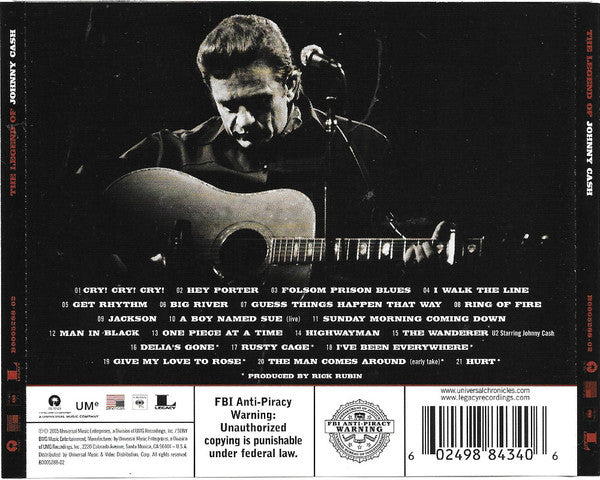 Johnny Cash : The Legend Of Johnny Cash (CD, Comp, RE)