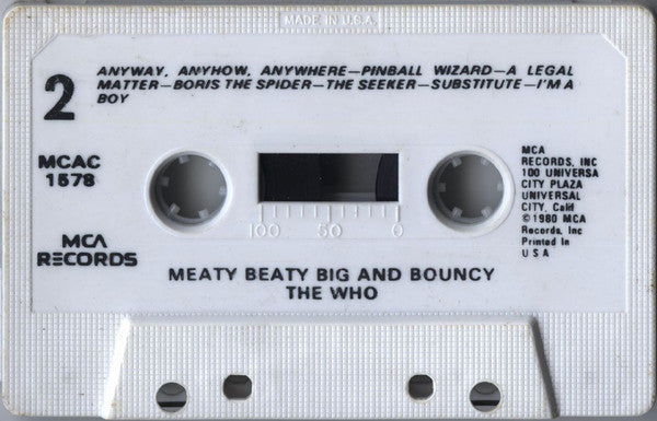 The Who : Meaty Beaty Big And Bouncy (Cass, Comp)