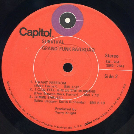 Grand Funk Railroad : Survival (LP, Album, RP, Win)