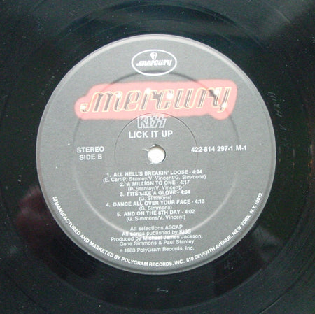 Kiss : Lick It Up (LP, Album, 53)