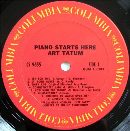 Art Tatum : Piano Starts Here (LP, Comp, RP, Pit)